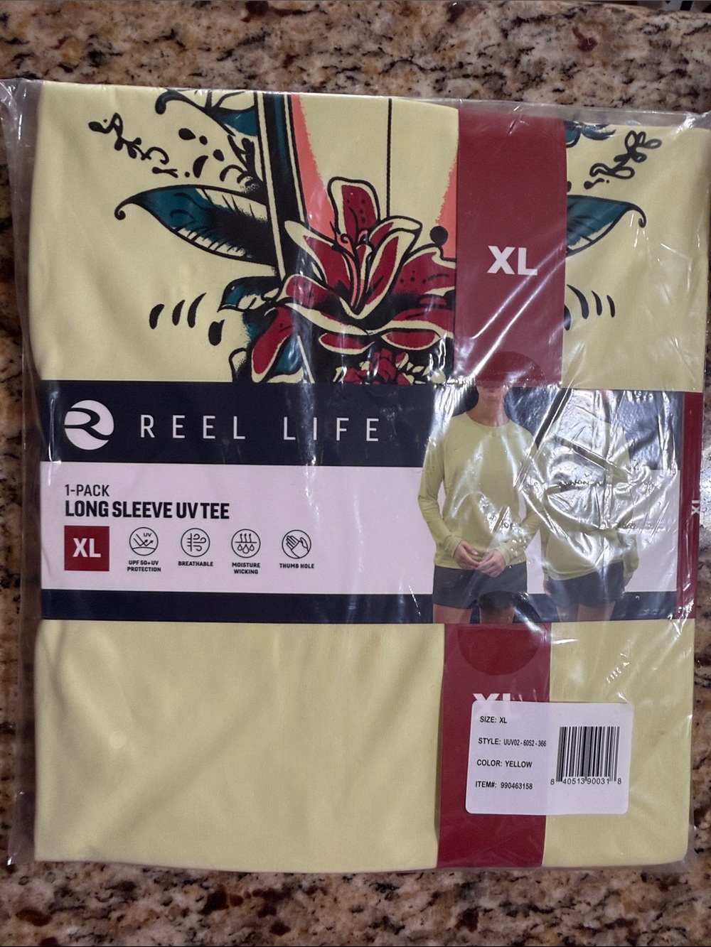 Women’s Yellow Long Sleeve UV Tee - XL